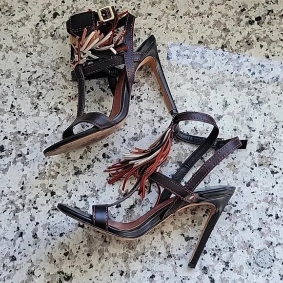 Brian Atwood fringe heels - Picture 3 of 10